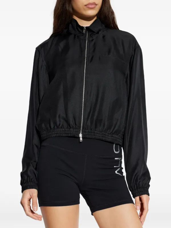 Alexander Wang zip-up elasticated-hem Jacket | Black | FARFETCH