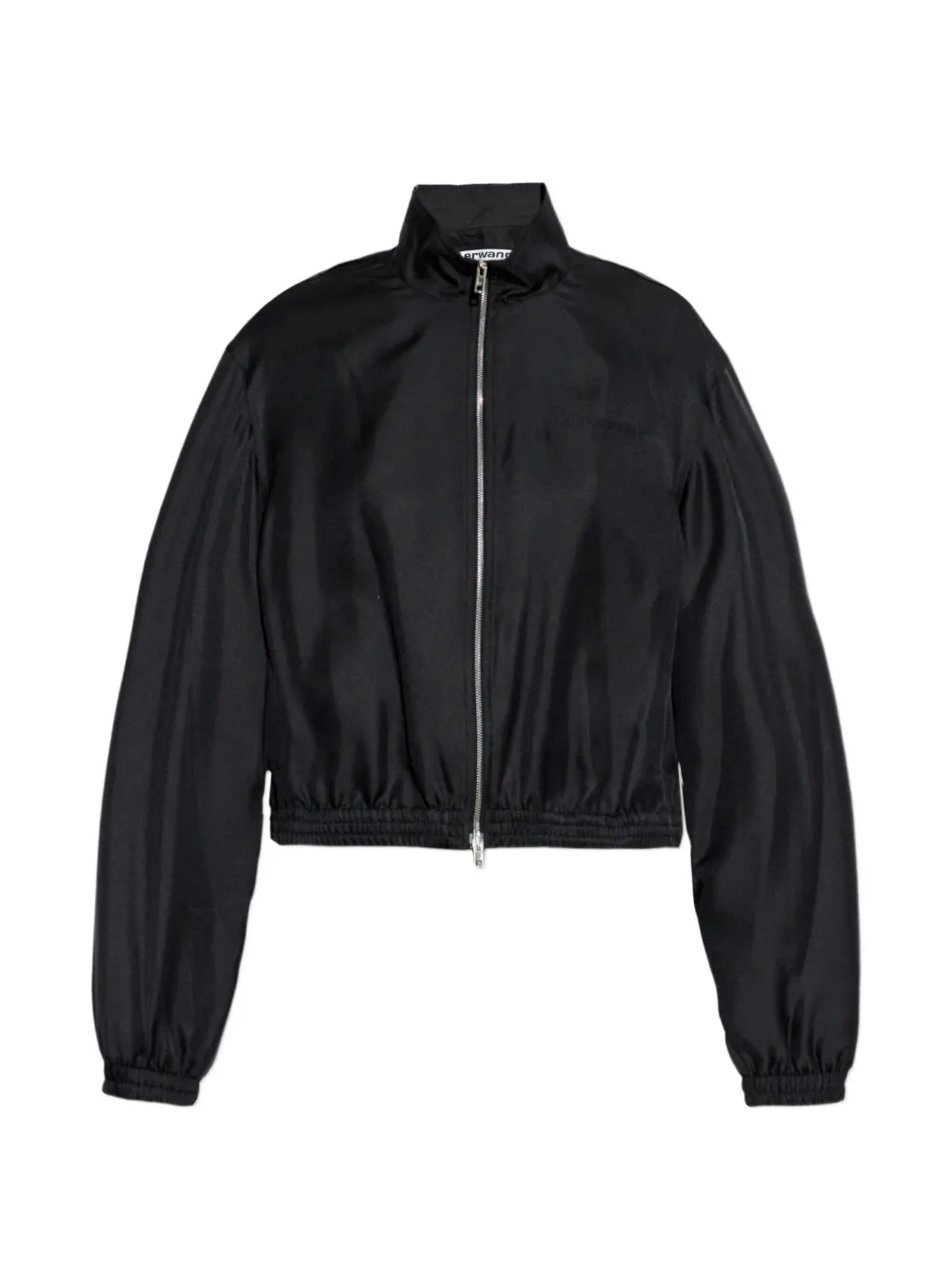 Alexander Wang zip-up elasticated-hem jacket - Schwarz