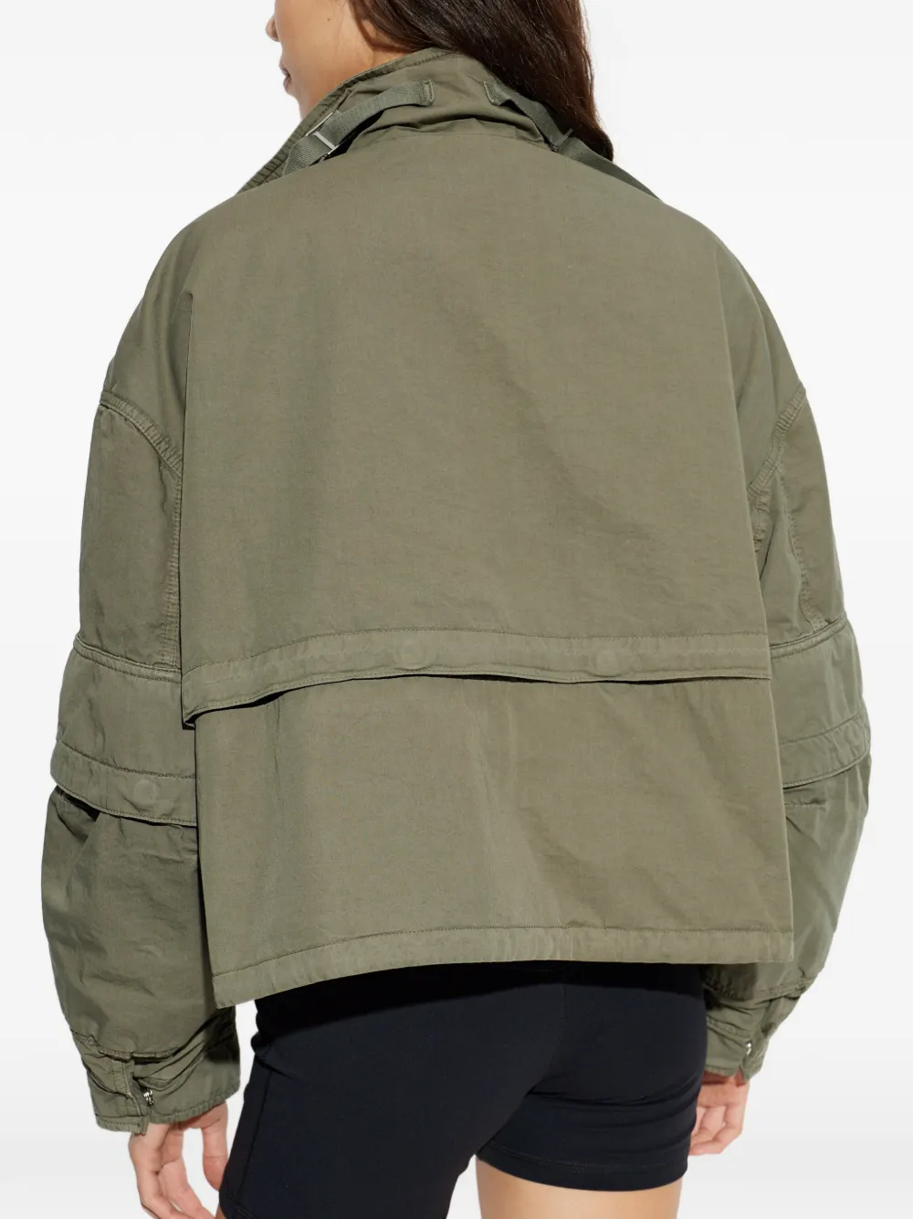 logo-embroidered cotton jacket