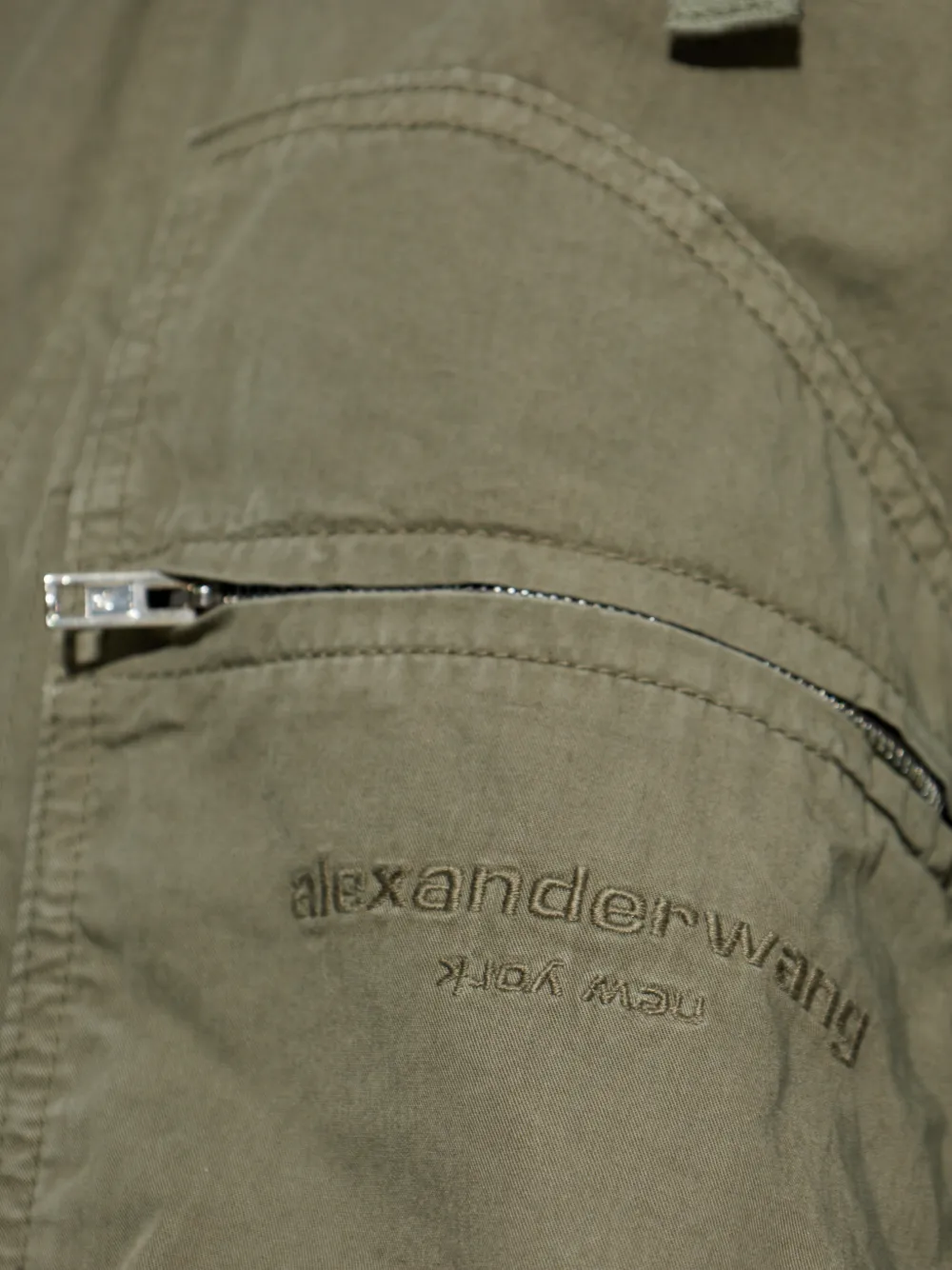 logo-embroidered cotton jacket