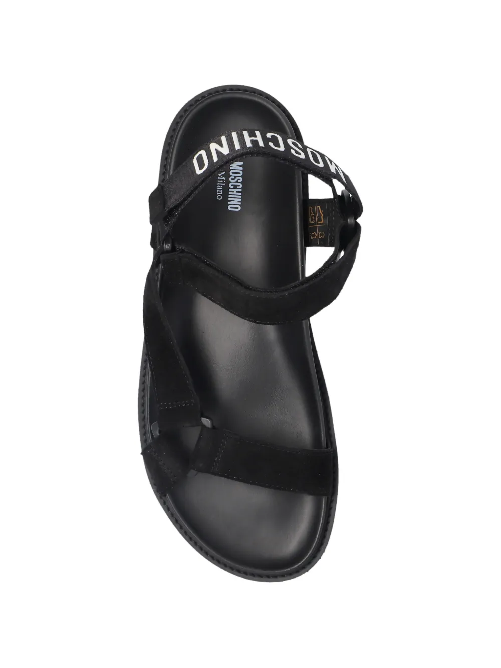 Moschino strap detail sandals Zwart