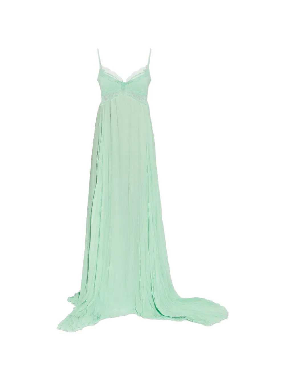 Blumarine lace-detail maxi dress - Verde