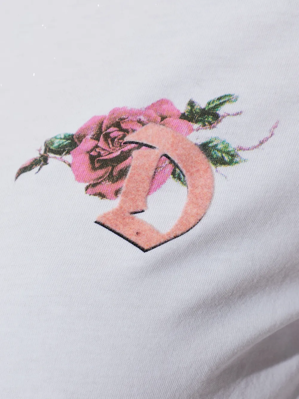 Diesel T-shirt met bloemenprint Wit