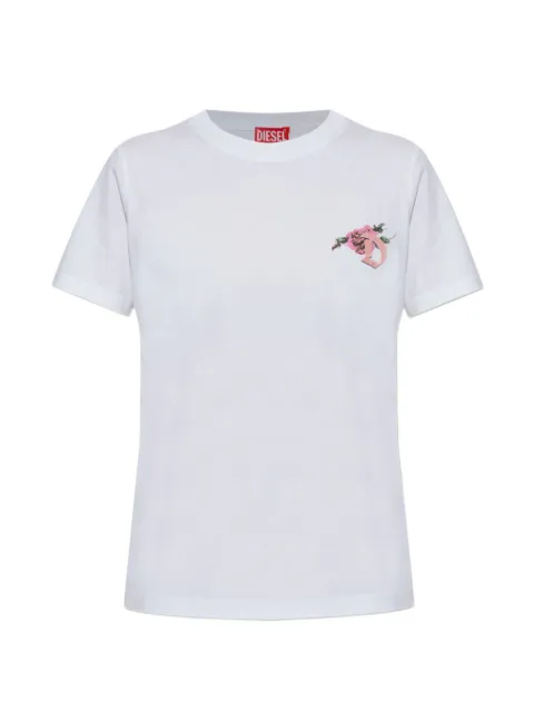 Diesel t-shirt ample à fleur