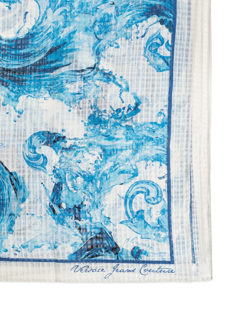  Versace Jeans Couture Floral Print Scarf - White 