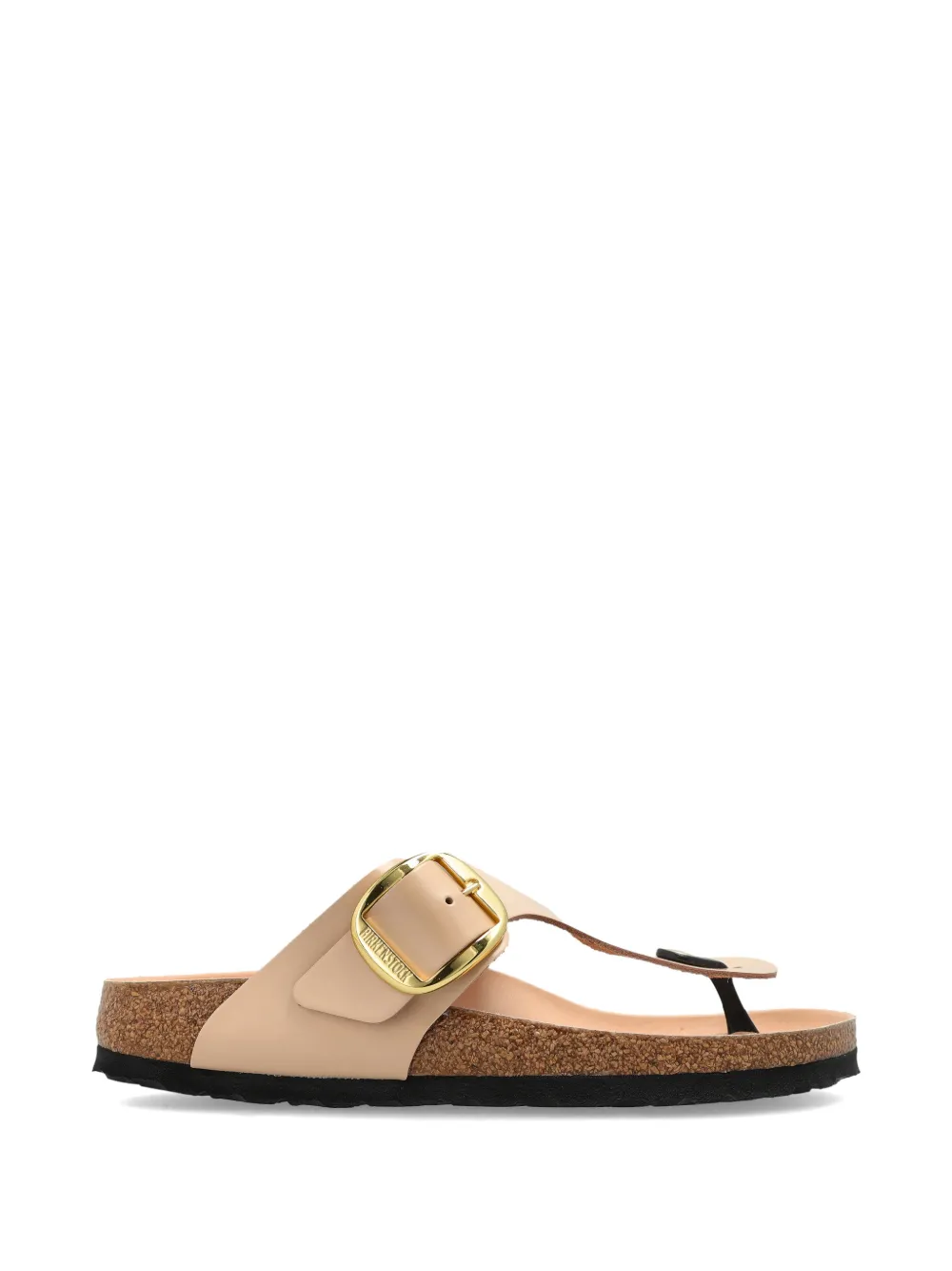 Birkenstock Gizeh sandalen met gesp Beige