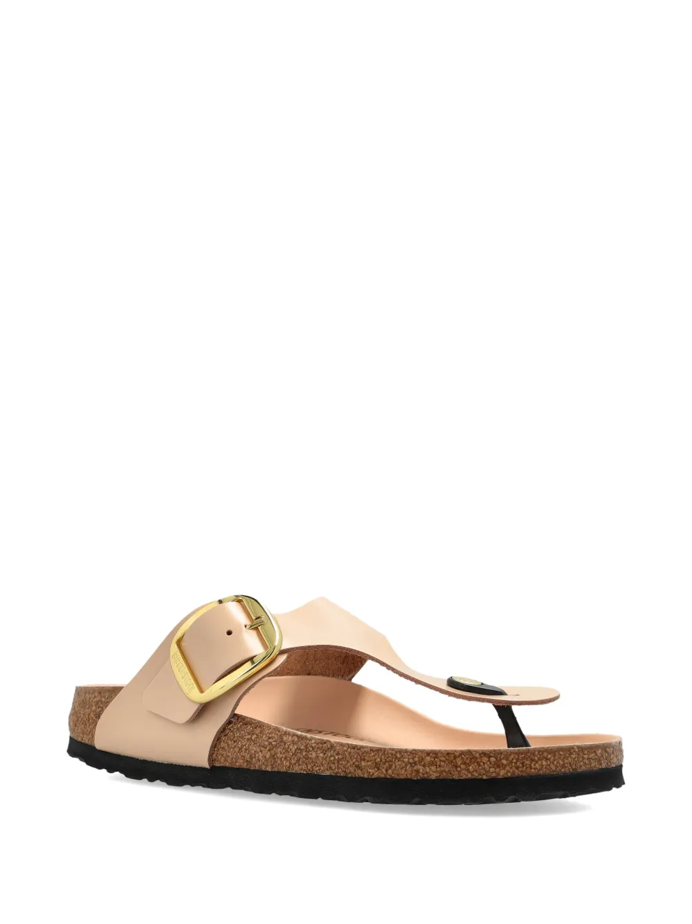 Birkenstock Gizeh sandalen met gesp Beige