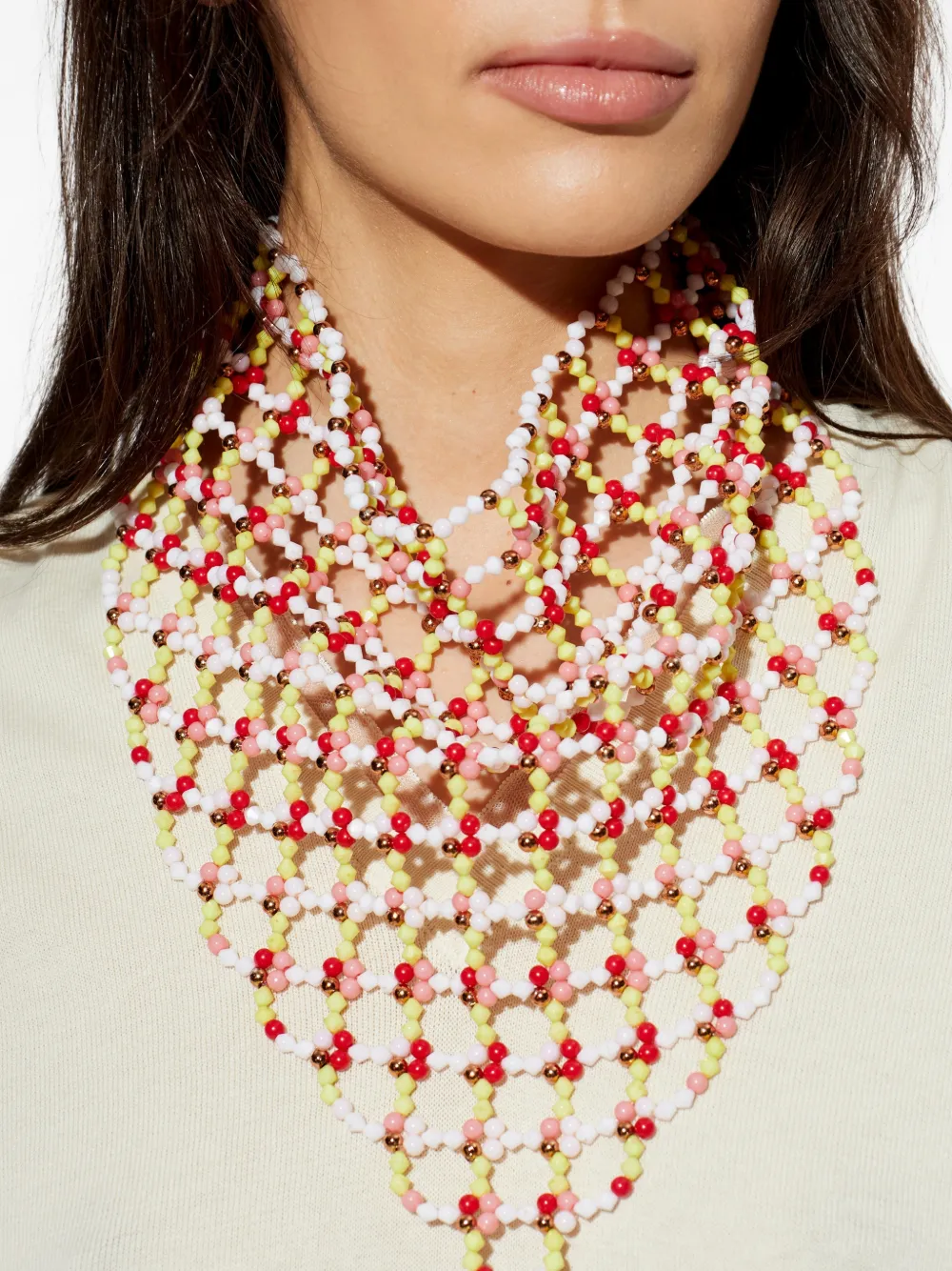 ETRO Bandana met kralen Wit