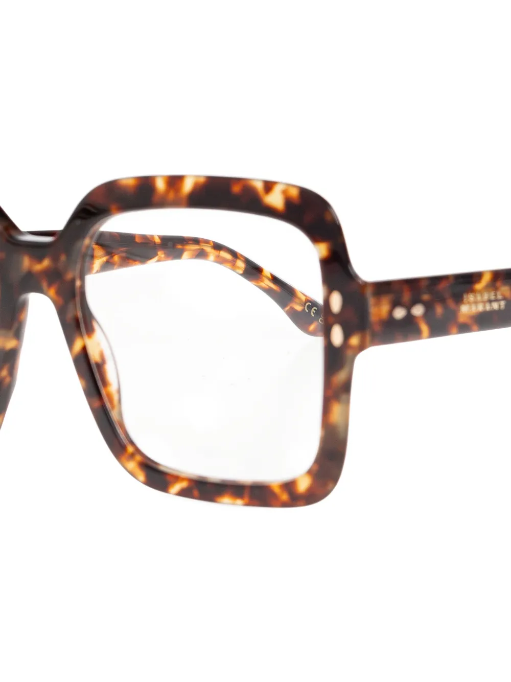 Isabel Marant Eyewear Bril met schildpadschild-design Bruin