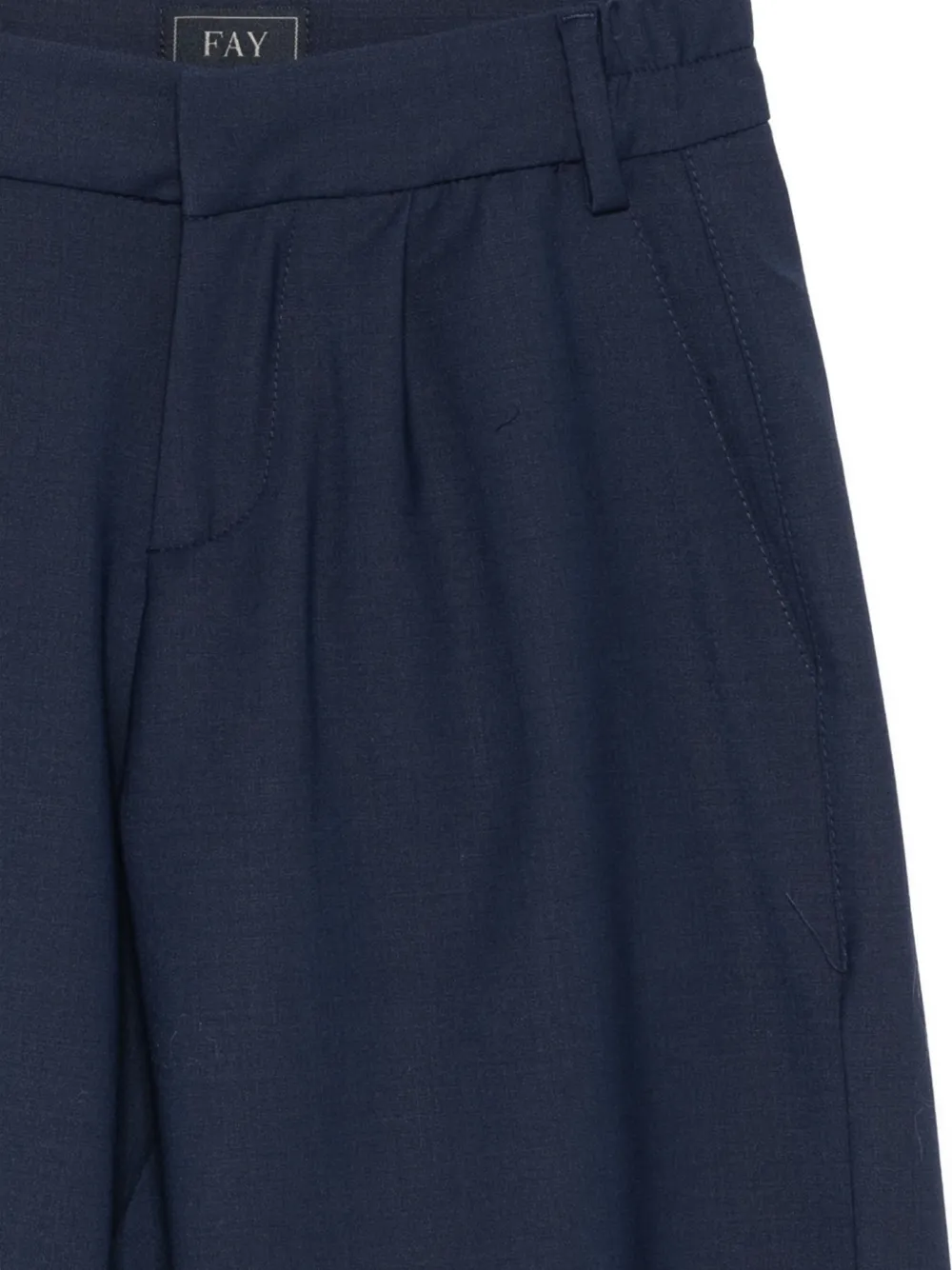  Fay Kids Pleated Shorts - Blue 