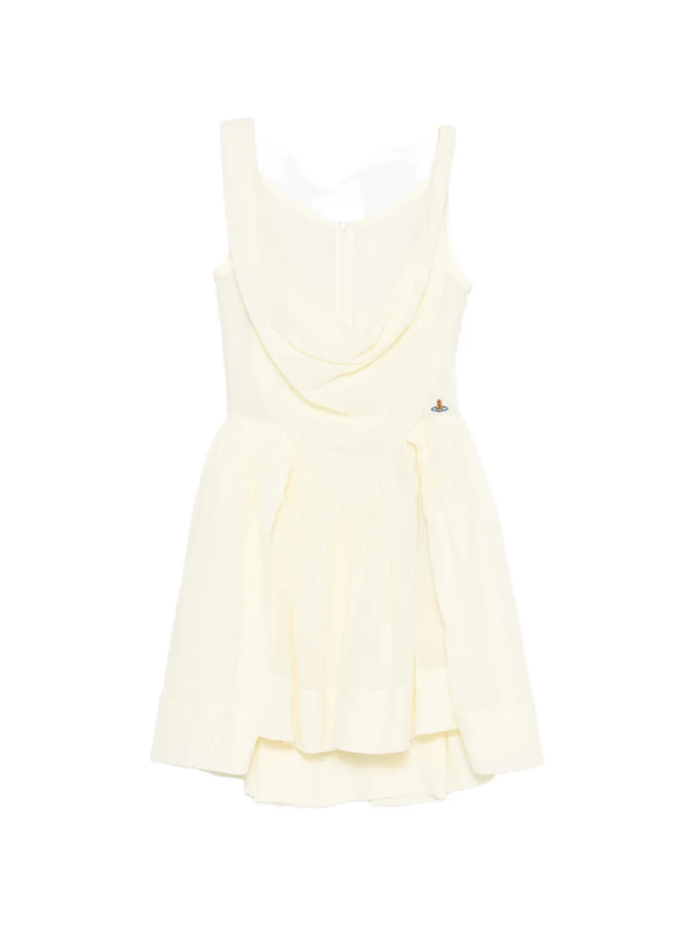 Vivienne Westwood Sunday draped tiered mini dress - Toni neutri