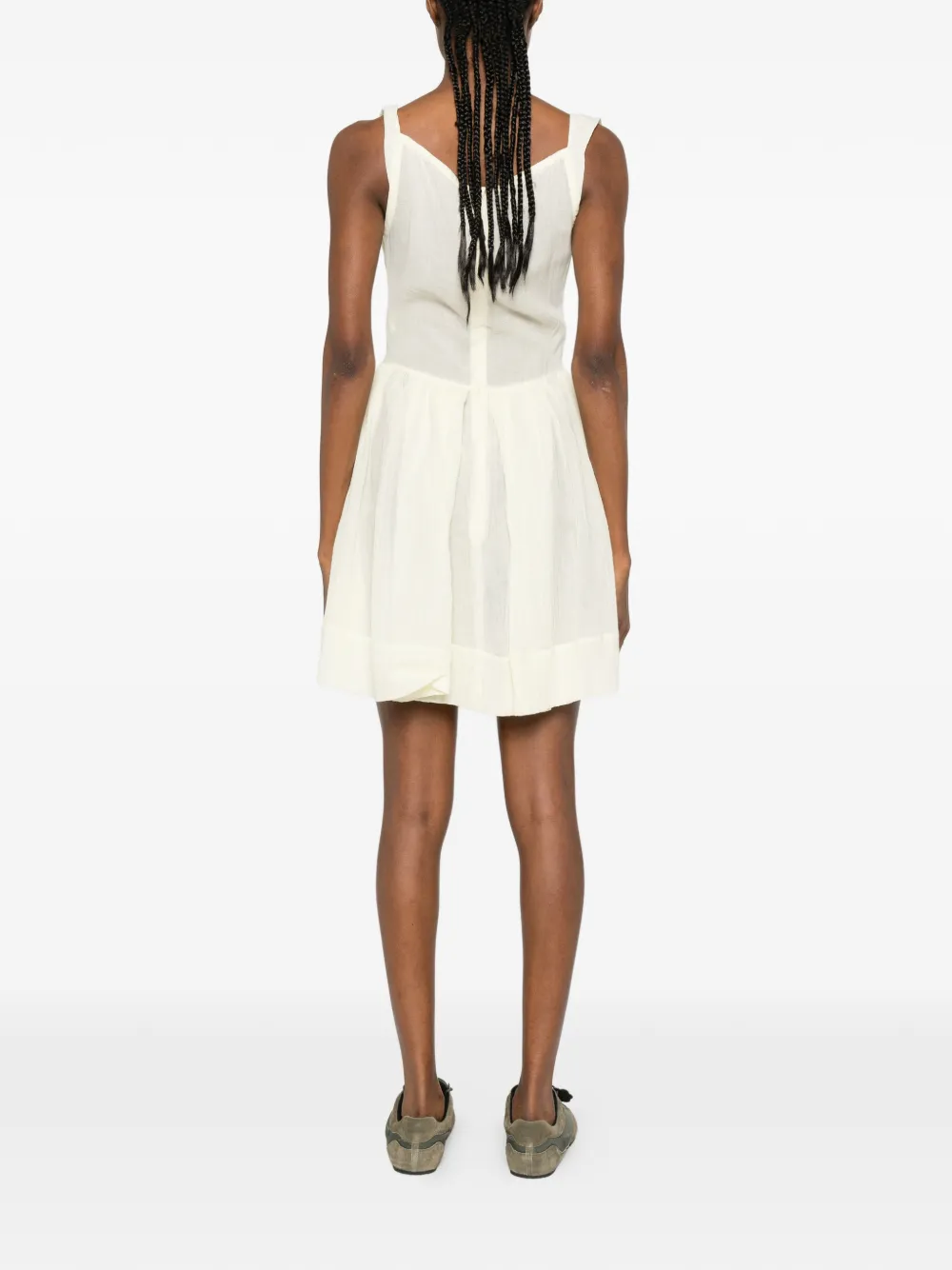 Vivienne Westwood Sunday gedrapeerde gelaagde mini-jurk Beige