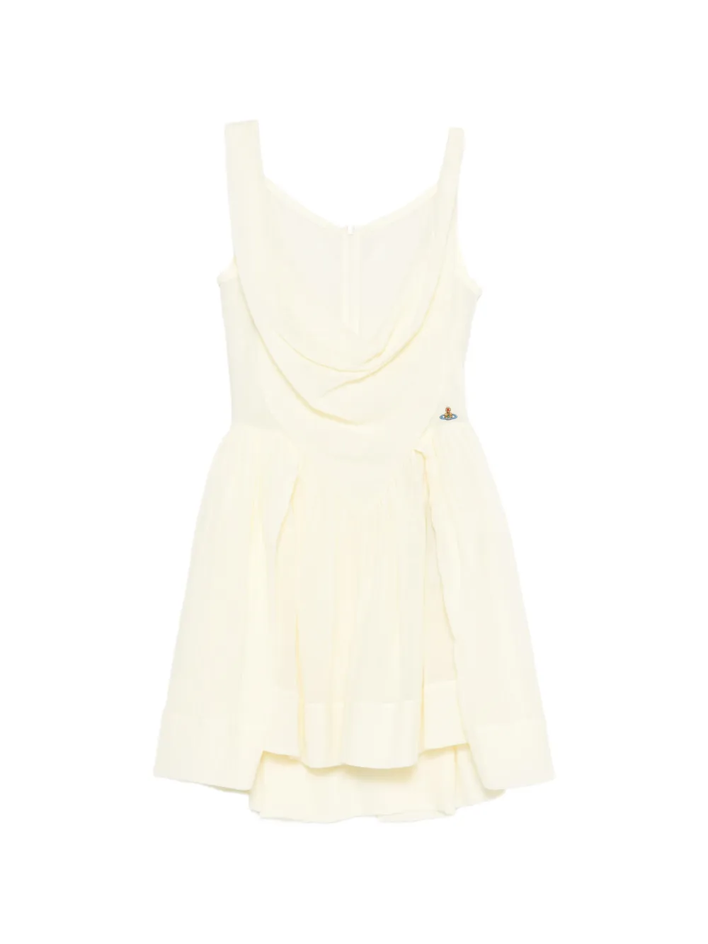 Vivienne Westwood Sunday draped tiered mini dress - Toni neutri