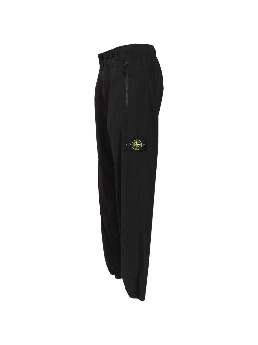 Stone Island 3100048 stretch nylon tech fleece broek Zwart