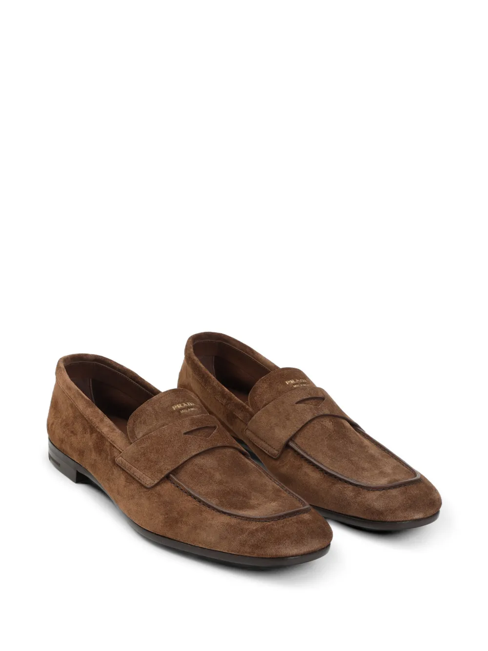 Prada piped detail leather loafers Bruin