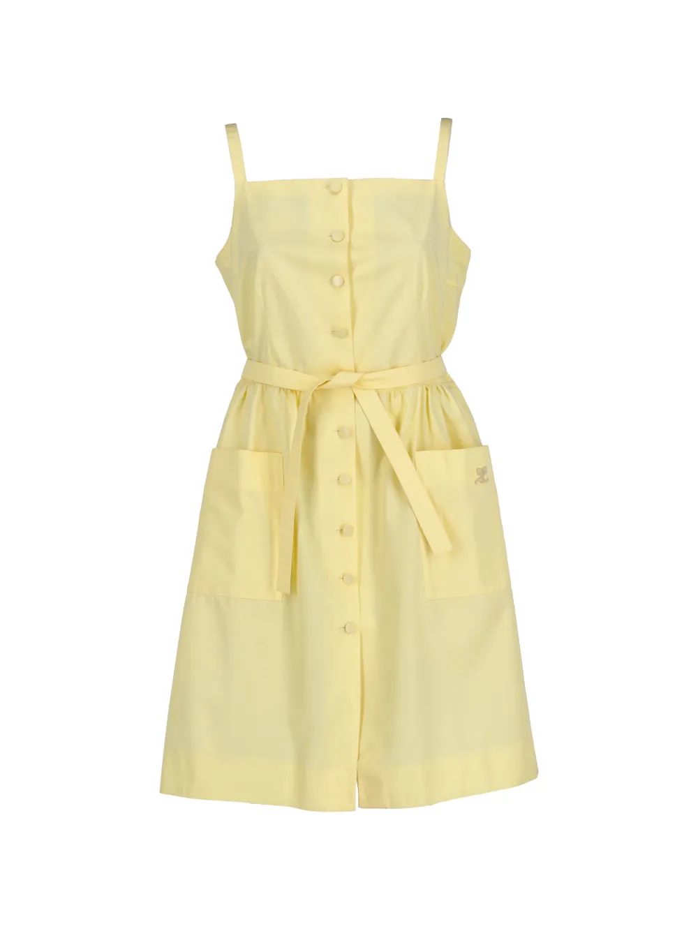 Courrèges Pre-Owned buttoned sundress - Giallo