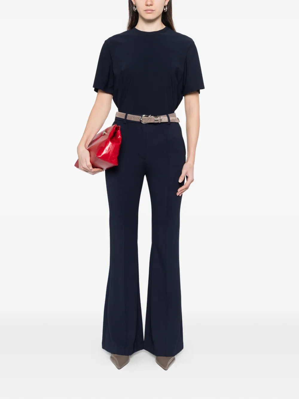  Alpha Tauri Flared Trousers - Blue 