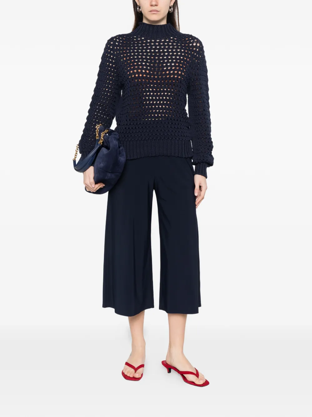  Alpha Tauri Wide-leg Trousers - Blue 
