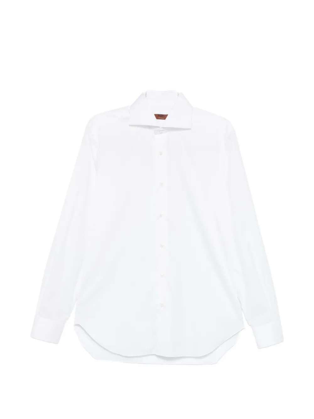 Barba curved-hem shirt - Bianco