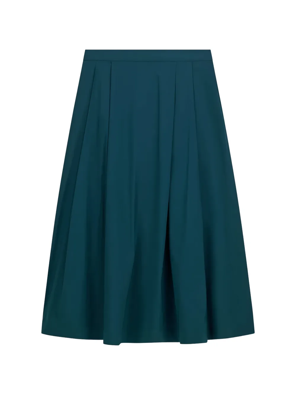 Liviana Conti Seraphine pleated A-line midi skirt - Verde