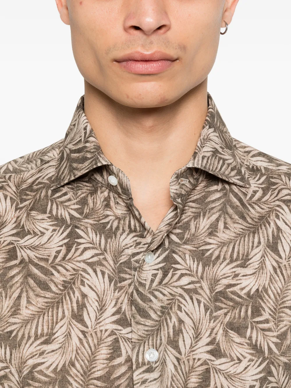 Leaf-Print Shirt