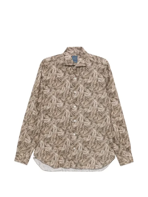 Barba leaf-print shirt