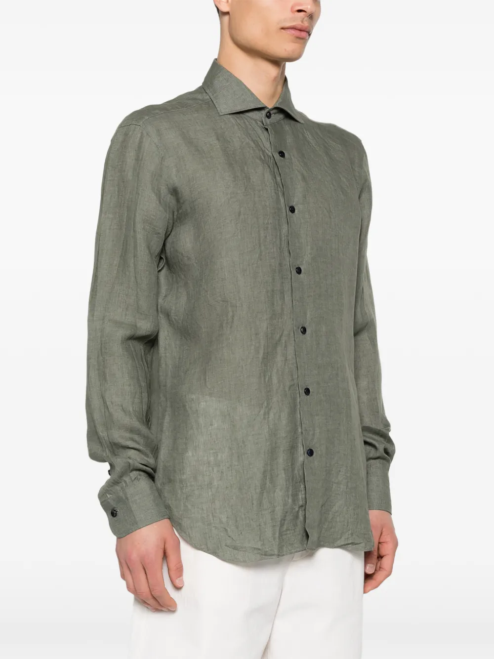  Barba Button Shirt - Green 