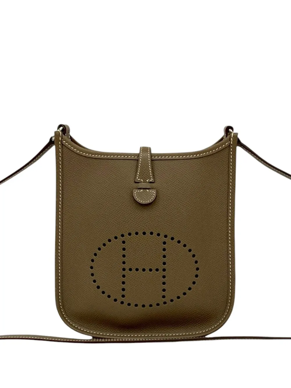 Hermès Pre-Owned 2008 Epsom Evelyne TPM crossbody bag - Marrone