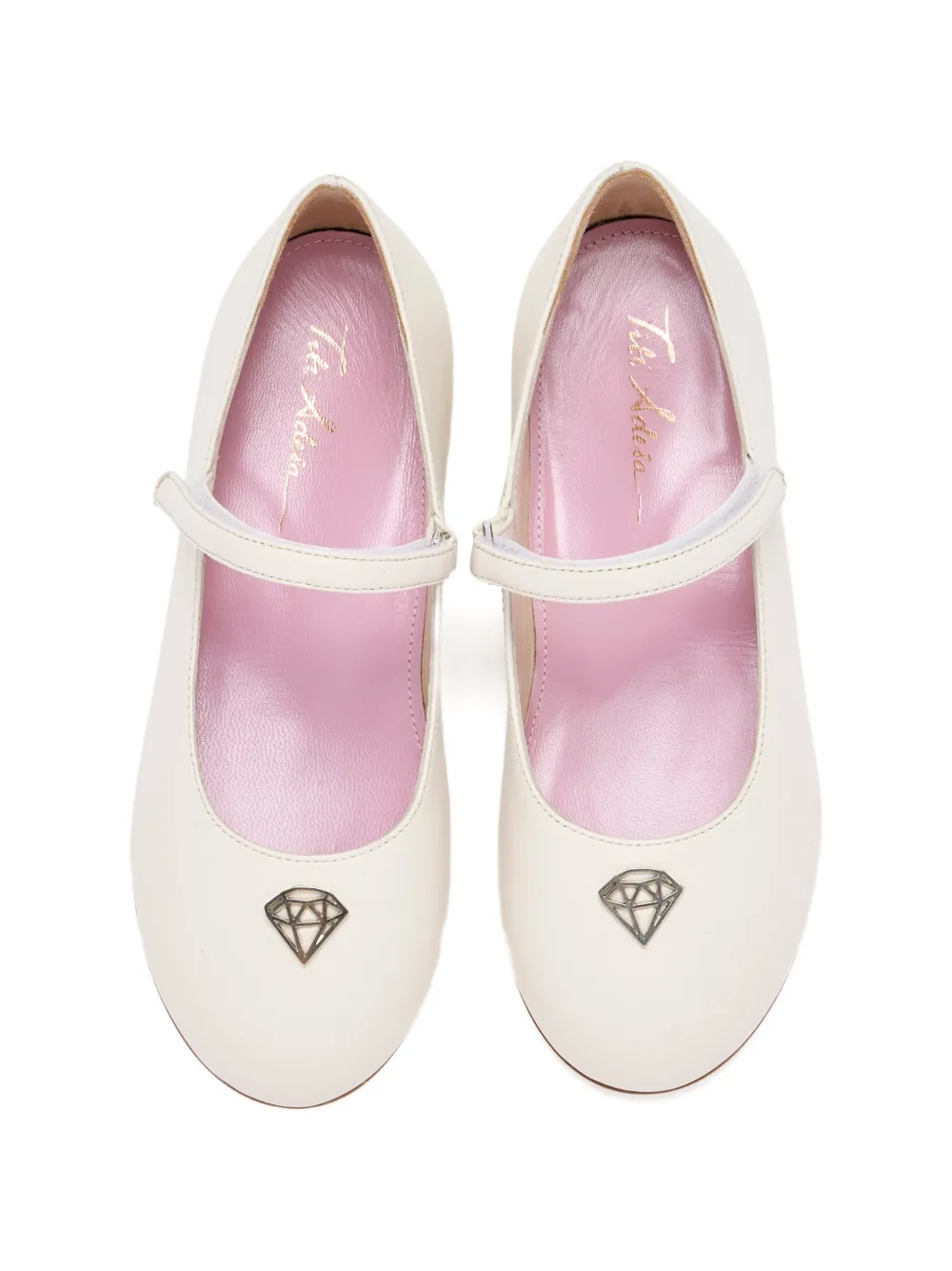 TITI ADESA Ballerina's verfraaid met diamanten Wit