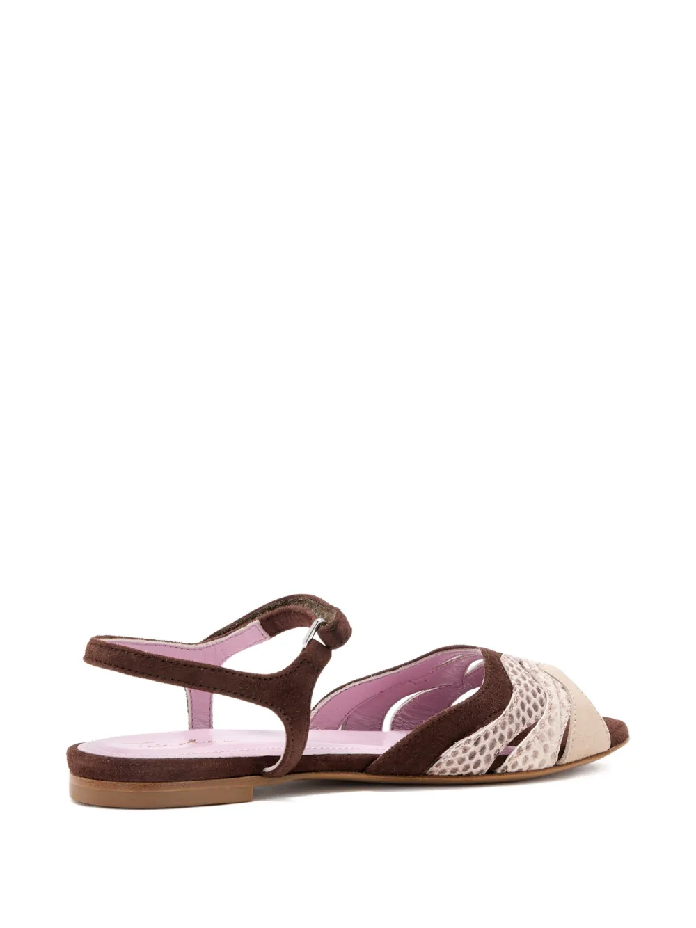 TITI ADESA Sandalen met golvend vlak Bruin