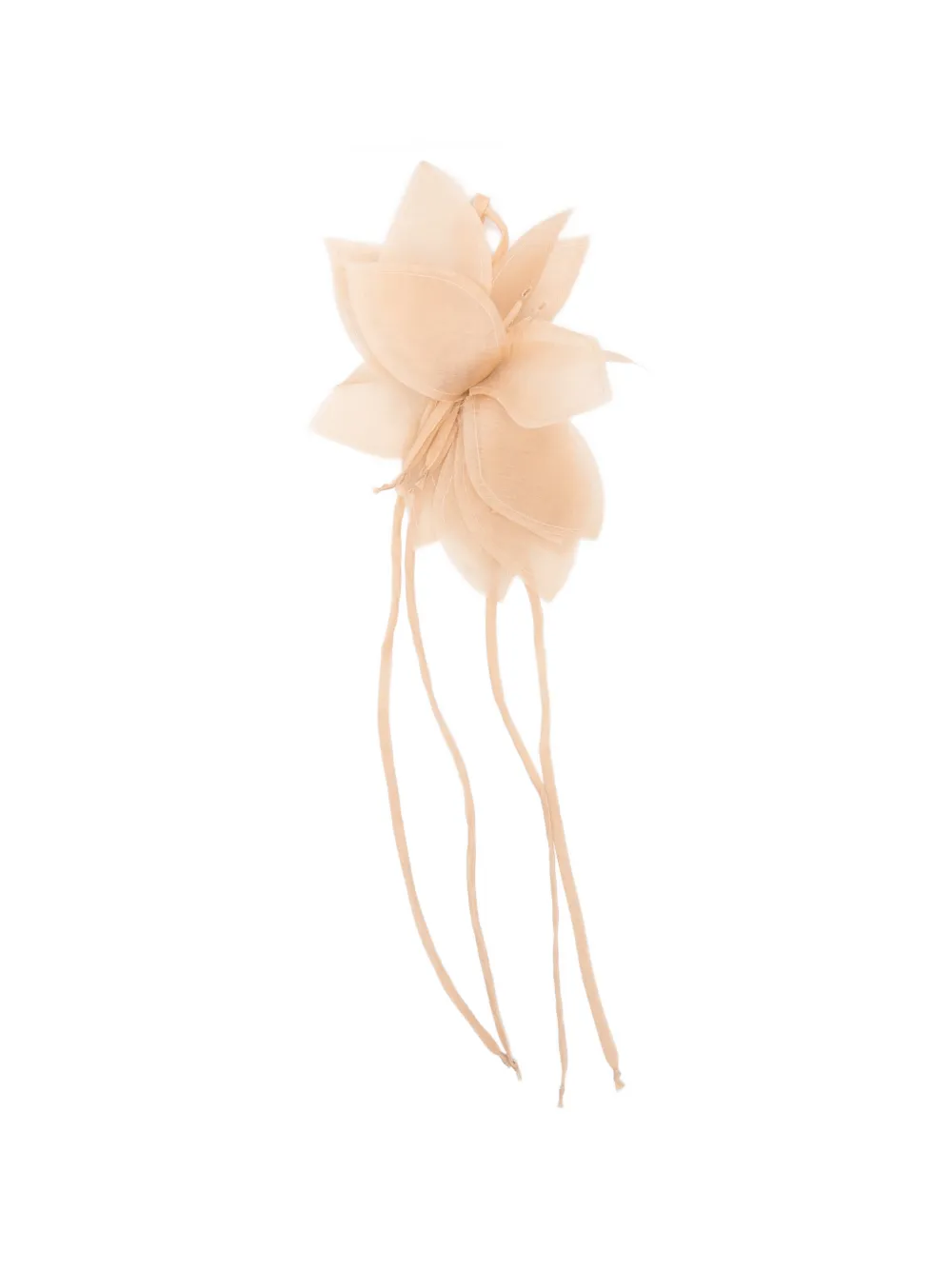 Antonelli flower-shape brooche - Nude