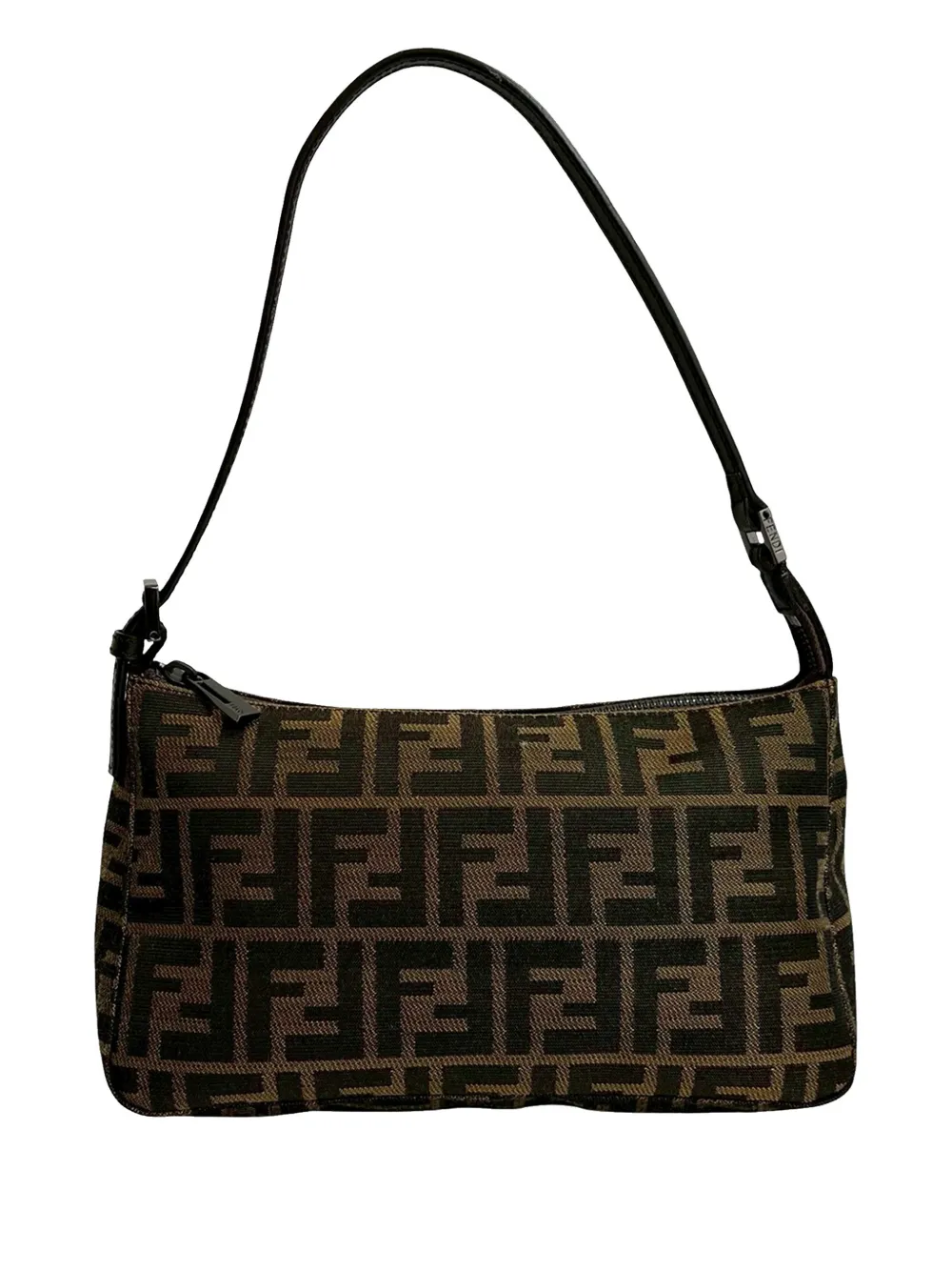 Fendi Pre-Owned 2000-2010 Zucca Canvas shoulder bag - Marrone