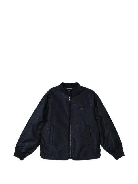 Emporio Armani eagle-pattern bomber jacket