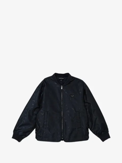 Emporio Armani Kids eagle-pattern bomber jacket