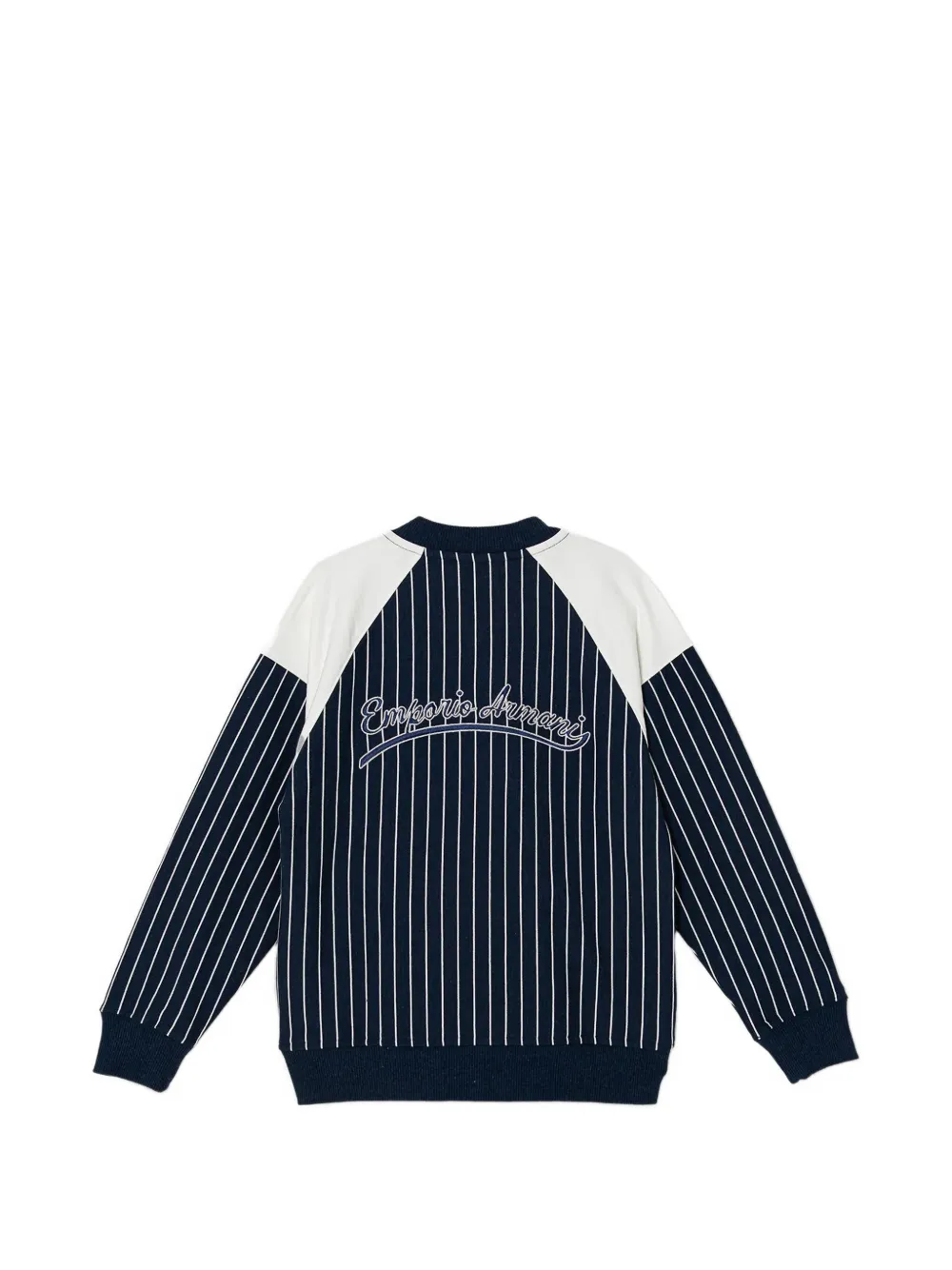 Emporio Armani Kids Gestreept vest Blauw