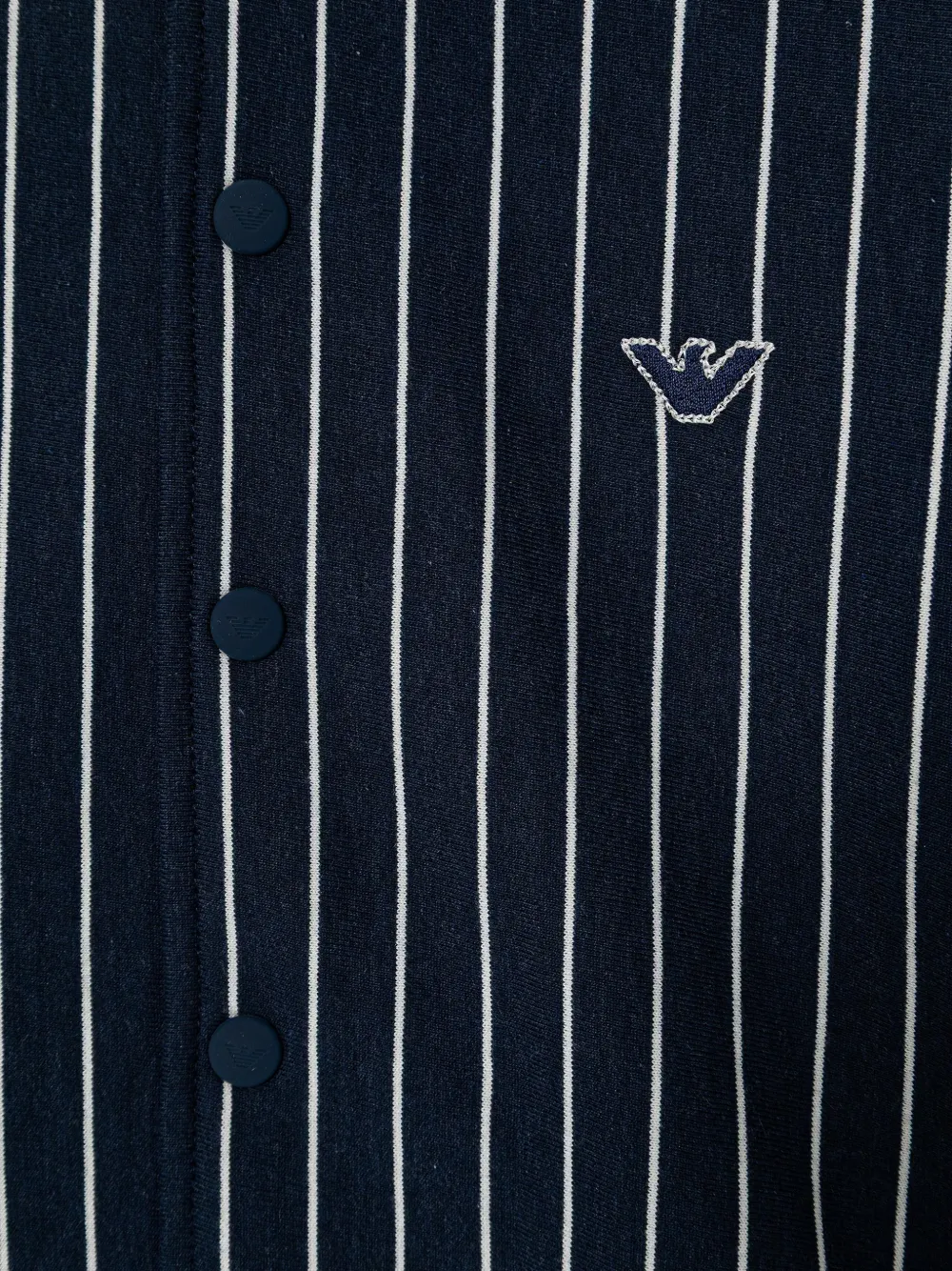 Emporio Armani Kids Gestreept vest Blauw