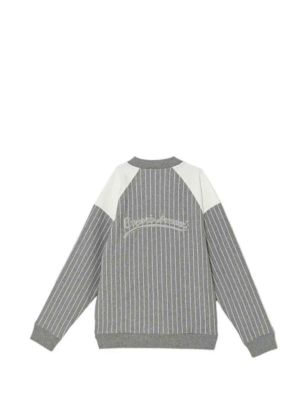 Emporio Armani Kids Gestreept vest Grijs