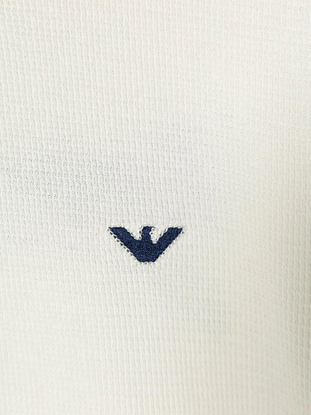 Emporio Armani Kids T-shirt met logo op de rug Beige