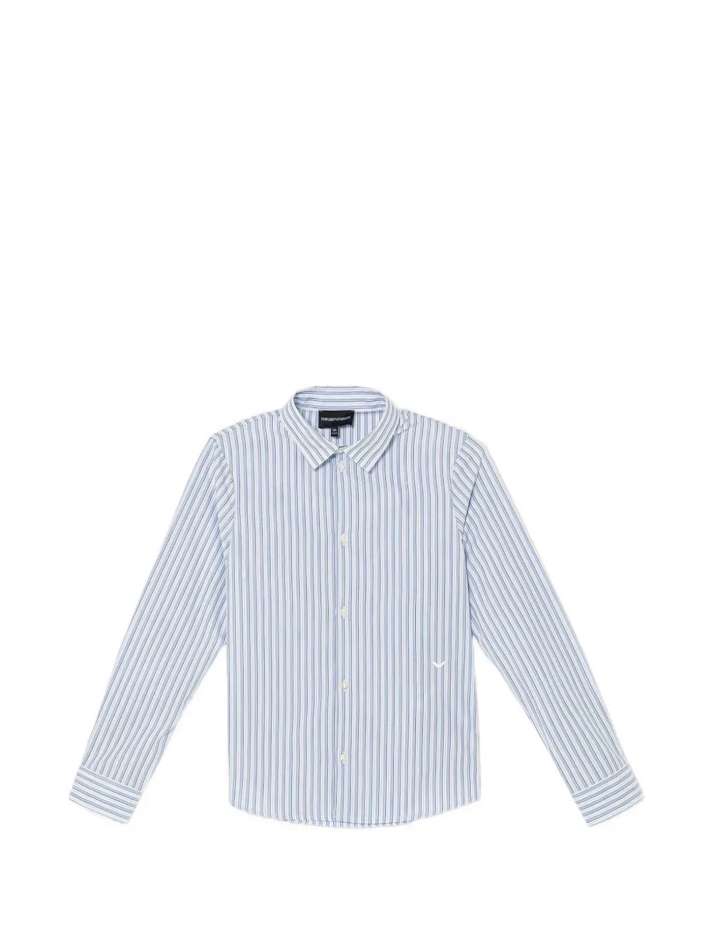 Emporio Armani striped buttoned shirt - White