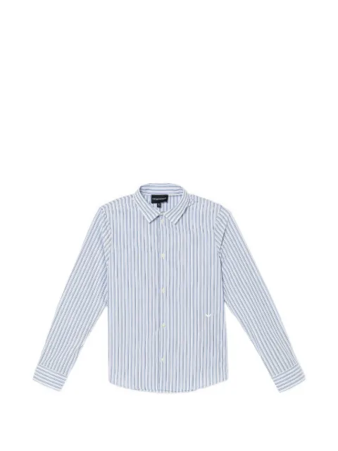 Emporio Armani Kids striped buttoned shirt