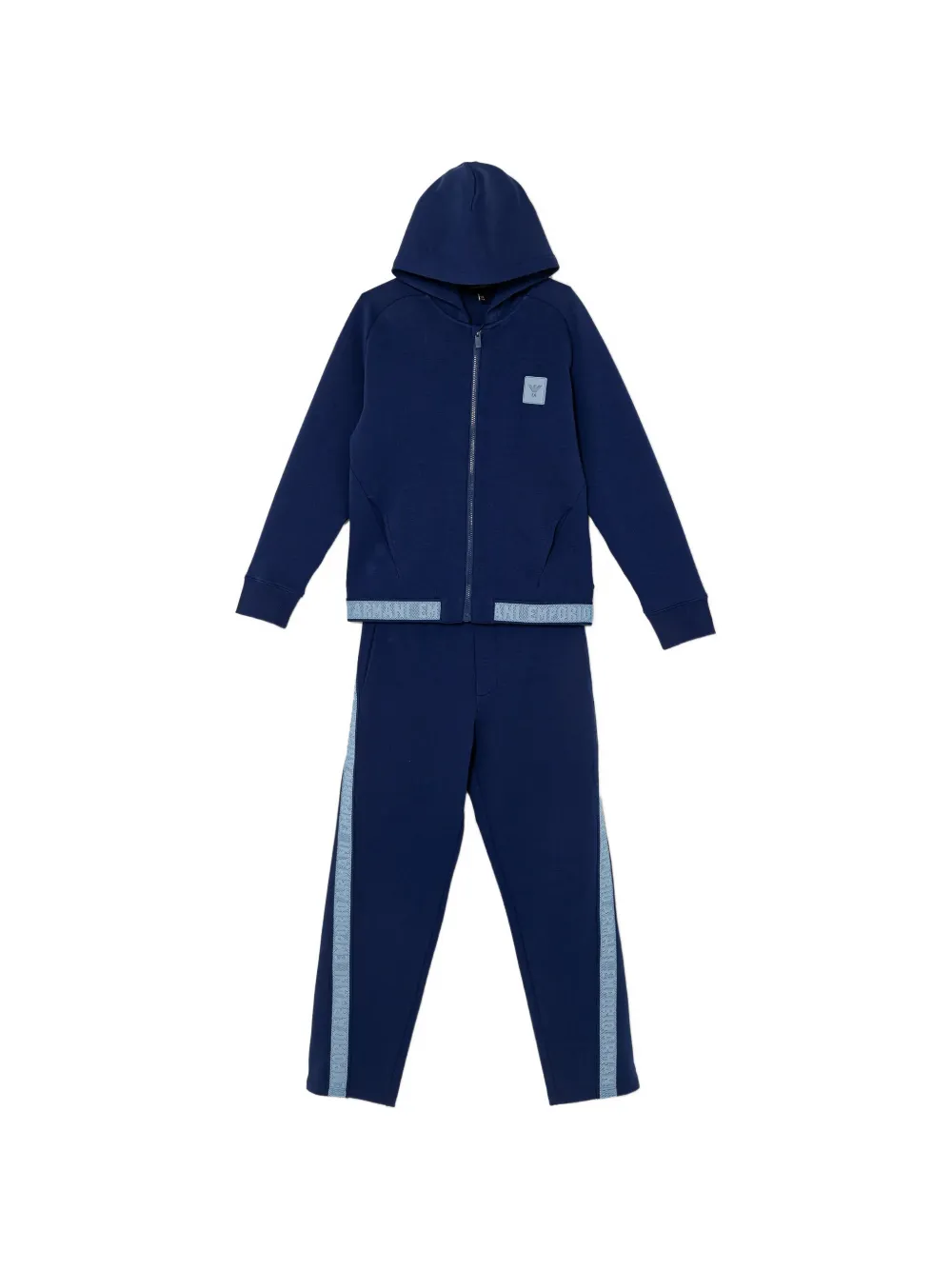 Emporio Armani hooded logo-detail tracksuit - Blu