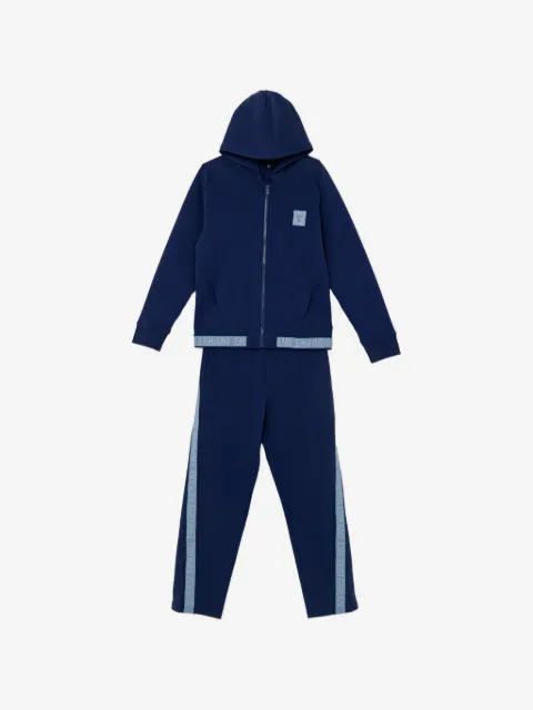 Emporio Armani Kids hooded logo-detail tracksuit