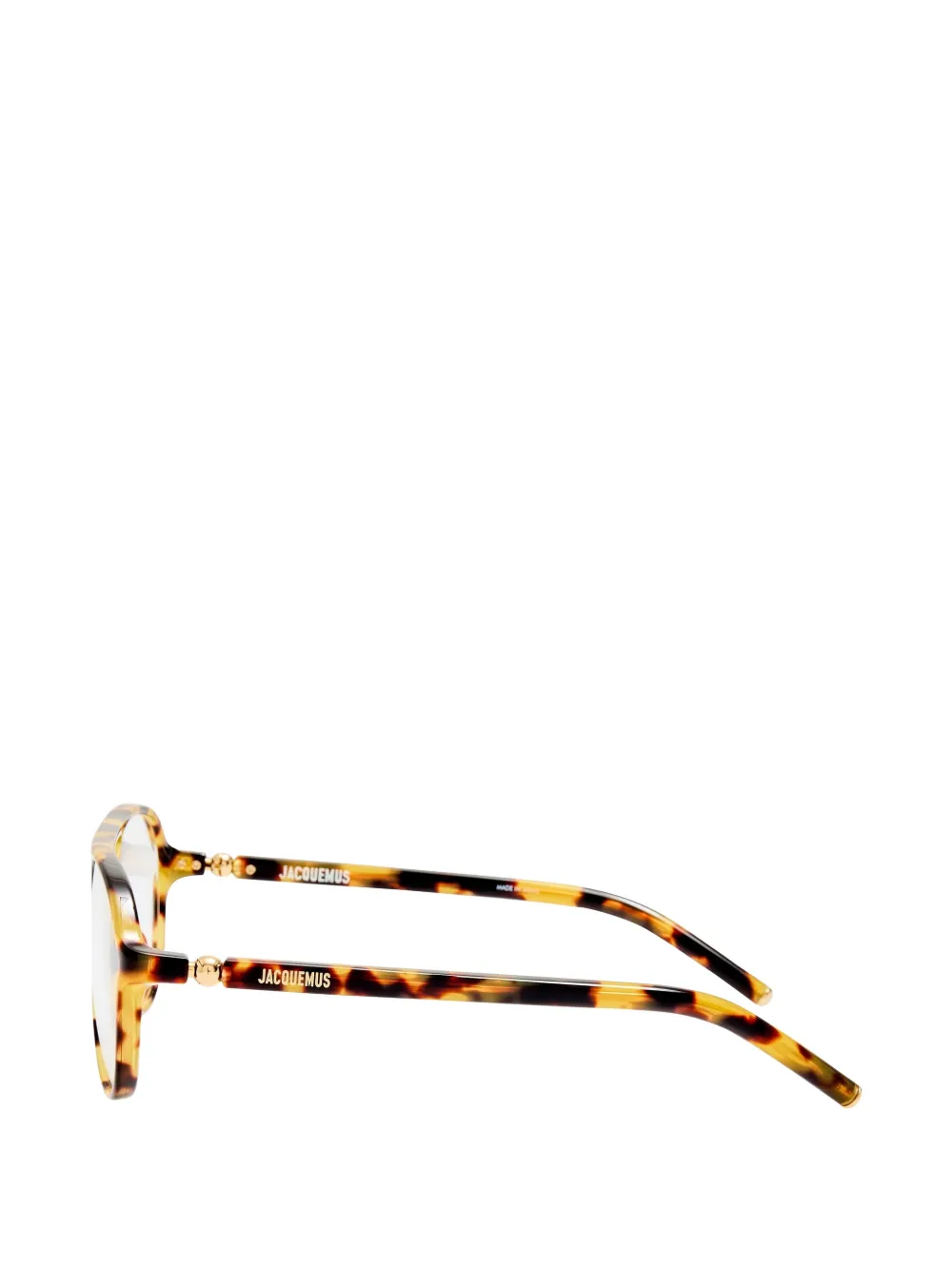  Jacquemus Round Frame Glasses - Brown 