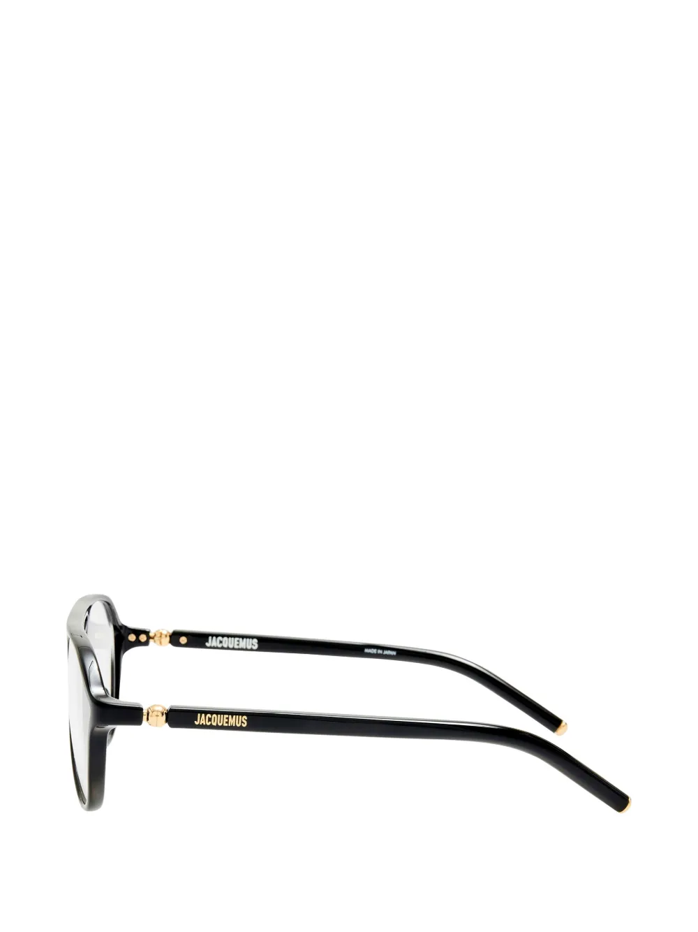  Jacquemus Pilot Frame Sunglasses - Black 