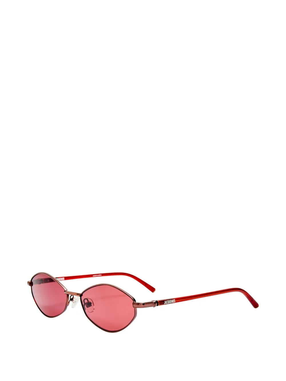  Jacquemus Geometric Frame Sunglasses - Red 