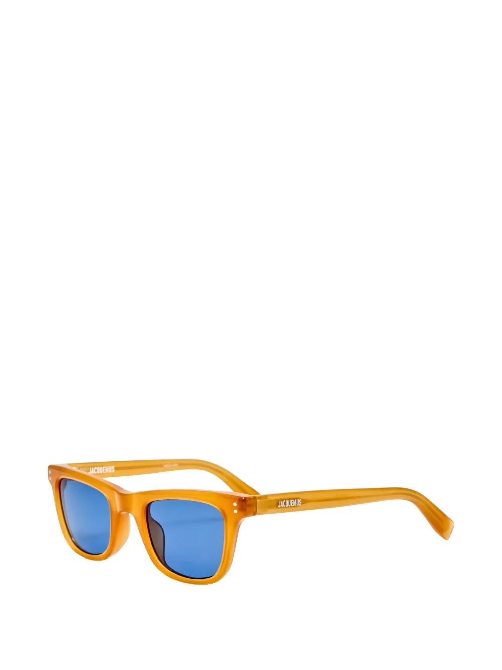 Jacquemus Zonnebril met vierkant montuur Oranje