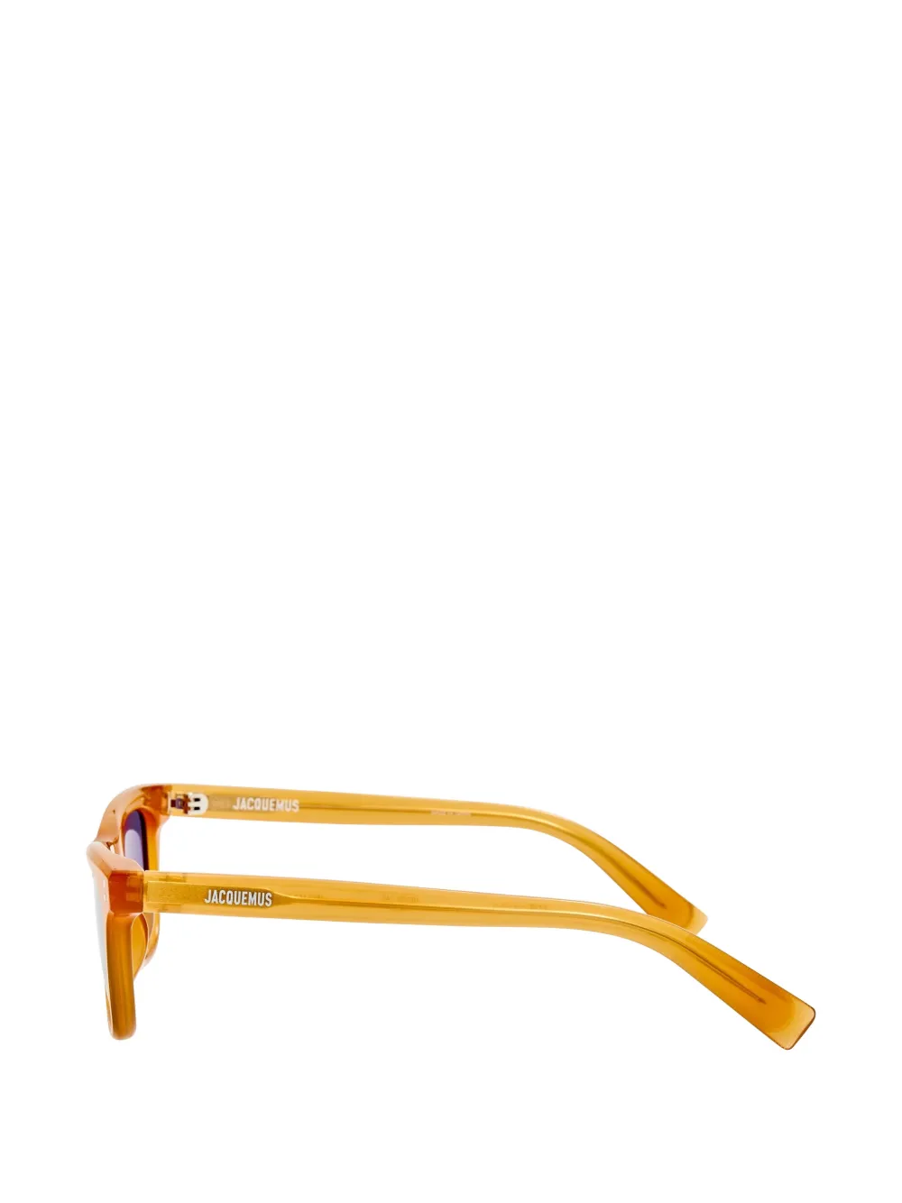 Jacquemus Zonnebril met vierkant montuur Oranje