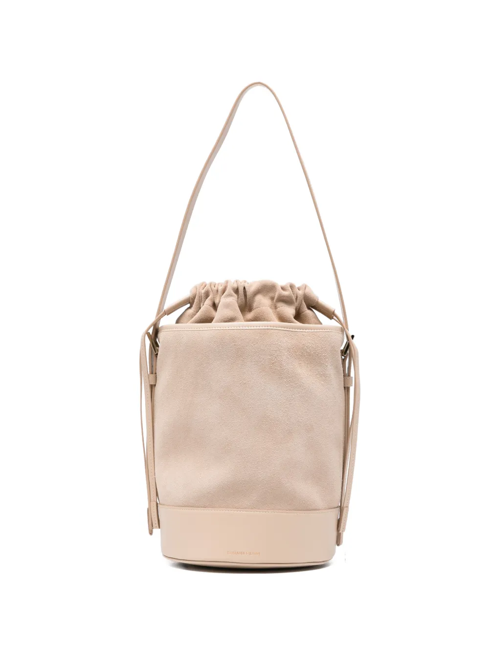Fabiana Filippi calf suede drawstring bucket bag - Toni neutri
