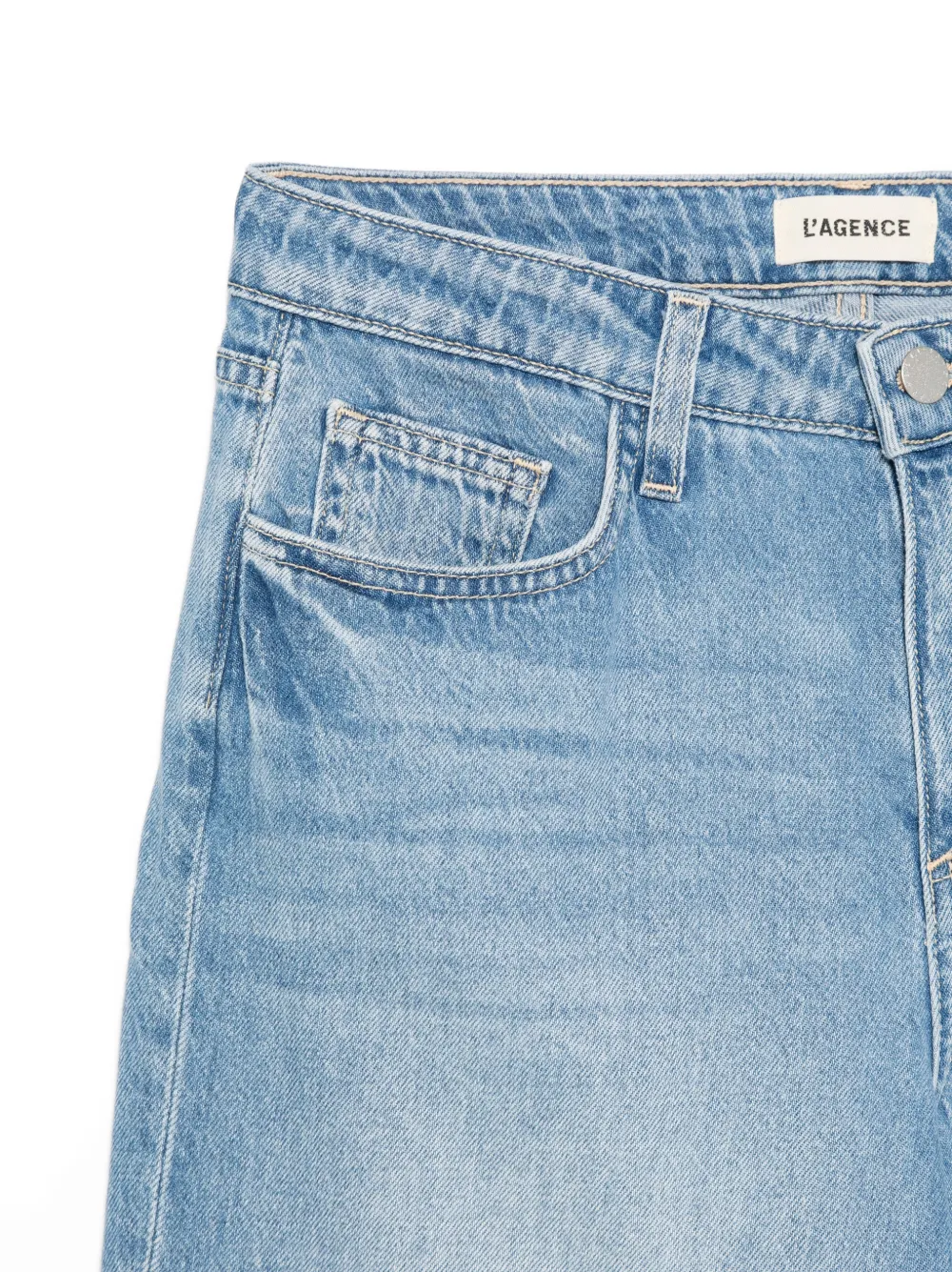 L'Agence Scottie jeans met zak Blauw