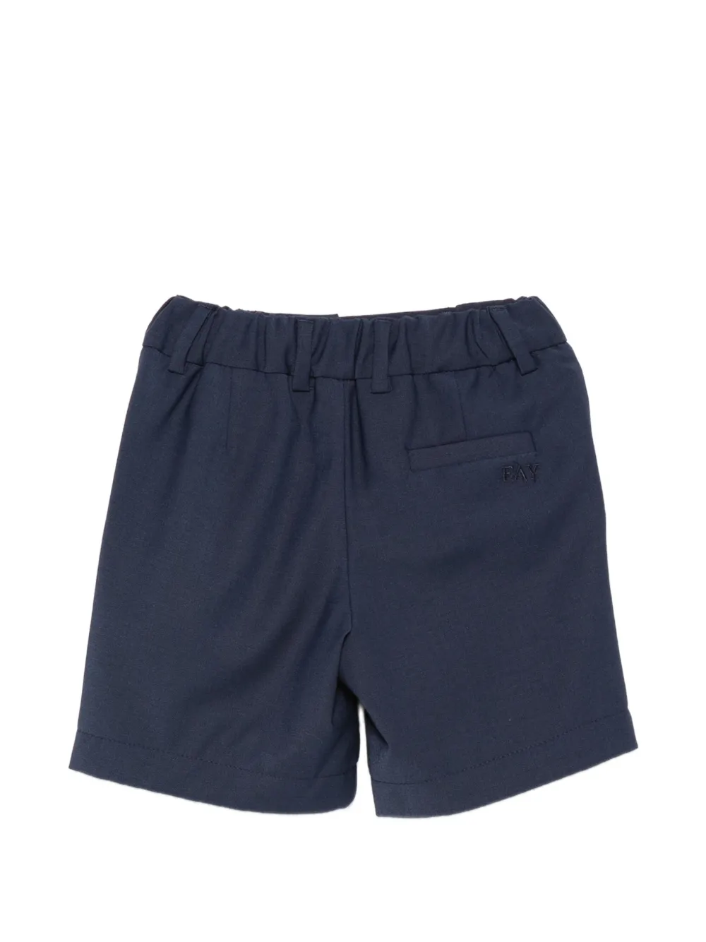  Fay Kids Elasticated Tailored Shorts - Blue 